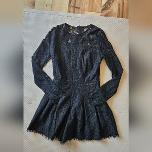 DO +BE Elegant Black Lace Romper